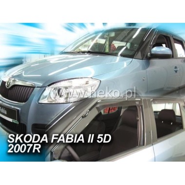 Дефлекторы боковых окон Team Heko для Skoda Fabia II (2008-2015) бренд – Team HEKO главное фото